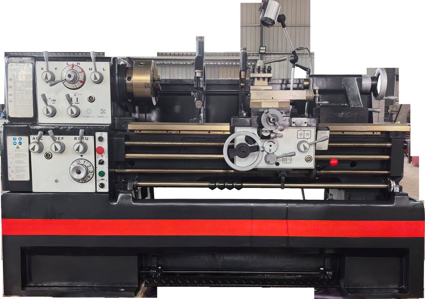 C6241×1000 precision lathe machine on white background